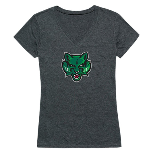 SUNY Binghamton University Bearcats Womens Cinder T-Shirt Heather Charcoal-Campus-Wardrobe