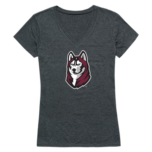 Bloomsburg University Huskies Womens Cinder T-Shirt Heather Charcoal-Campus-Wardrobe