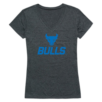 SUNY University at Buffalo Bulls Womens Cinder T-Shirt Heather Charcoal-Campus-Wardrobe