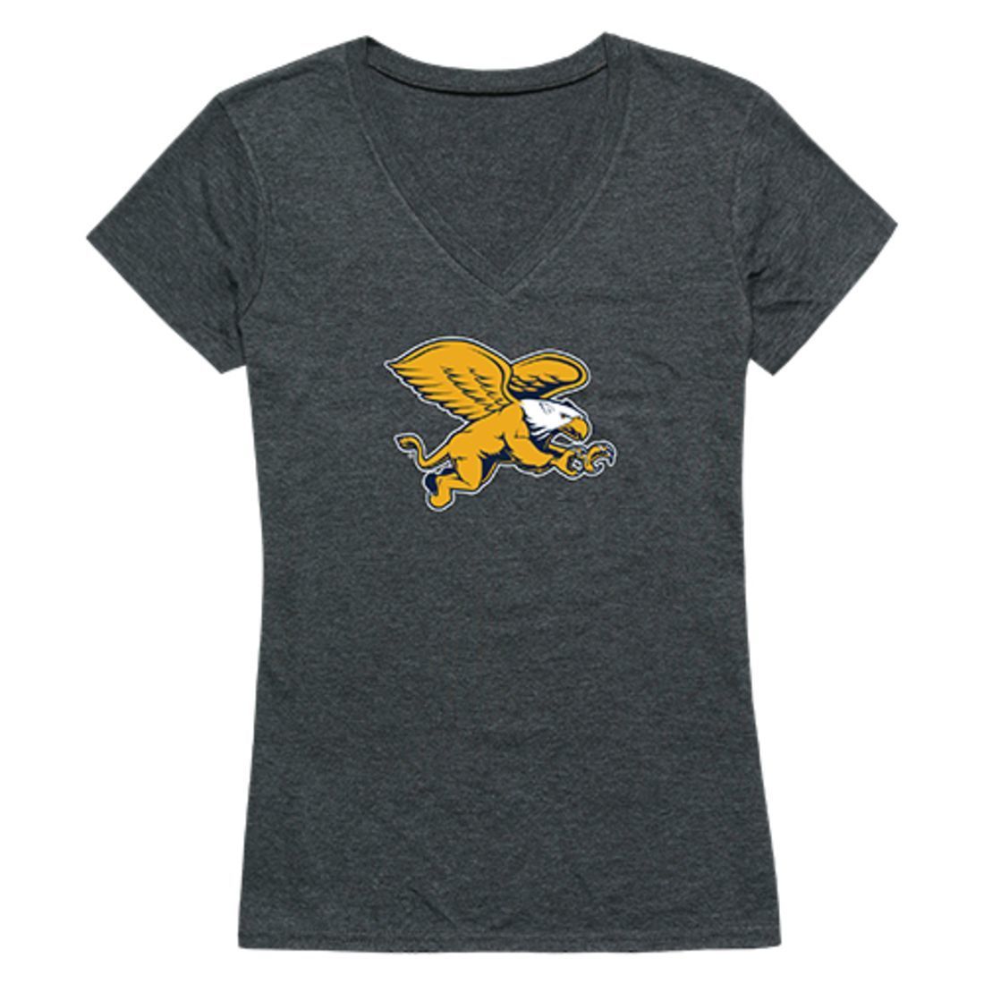 Canisius College Golden Griffins Womens Cinder T-Shirt Heather Charcoal-Campus-Wardrobe