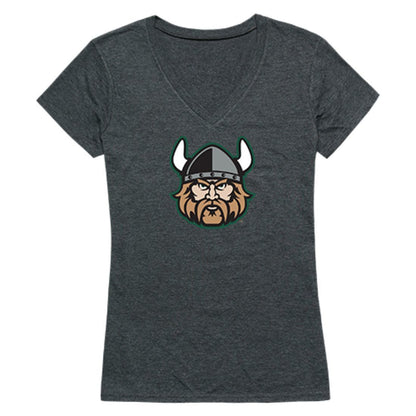 CSU Cleveland State University Vikings Womens Cinder T-Shirt Heather Charcoal-Campus-Wardrobe