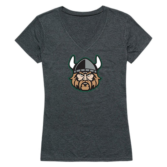 CSU Cleveland State University Vikings Womens Cinder T-Shirt Heather Charcoal-Campus-Wardrobe