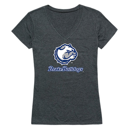 Drake University Bulldogs Womens Cinder T-Shirt Heather Charcoal-Campus-Wardrobe