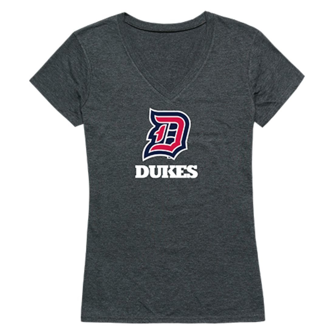 Duquesne University Dukes Womens Cinder T-Shirt Heather Charcoal-Campus-Wardrobe