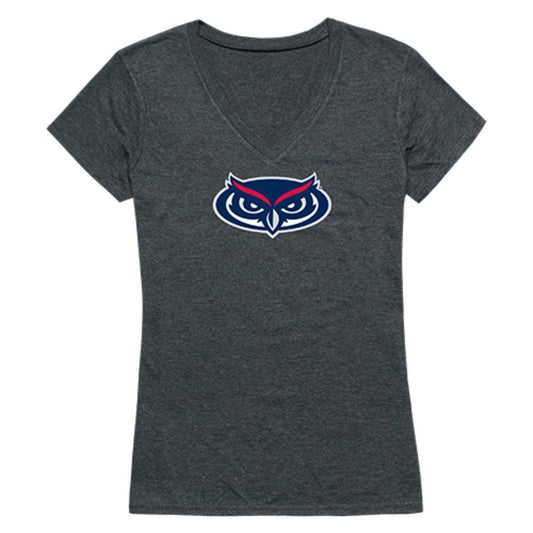 FAU Florida Atlantic University Owls Womens Cinder T-Shirt Heather Charcoal-Campus-Wardrobe