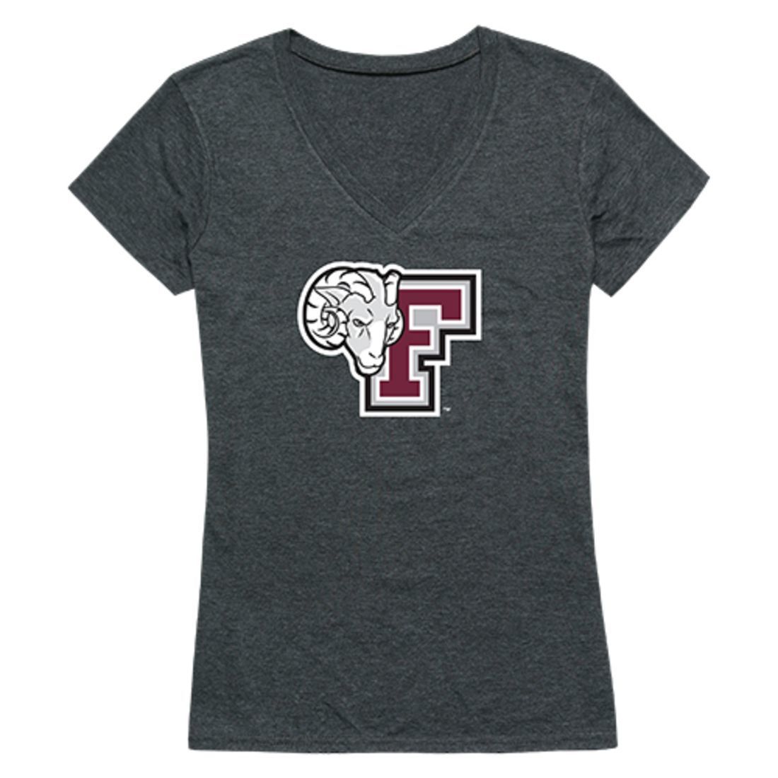 Fordham University Rams Womens Cinder T-Shirt Heather Charcoal-Campus-Wardrobe