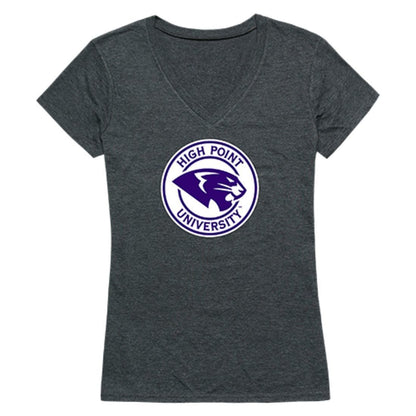 HPU High Point University Panthers Womens Cinder T-Shirt Heather Charcoal-Campus-Wardrobe