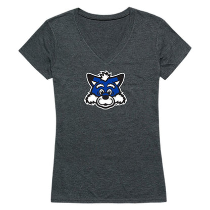 ISU Indiana State University Sycamores Womens Cinder T-Shirt Heather Charcoal-Campus-Wardrobe