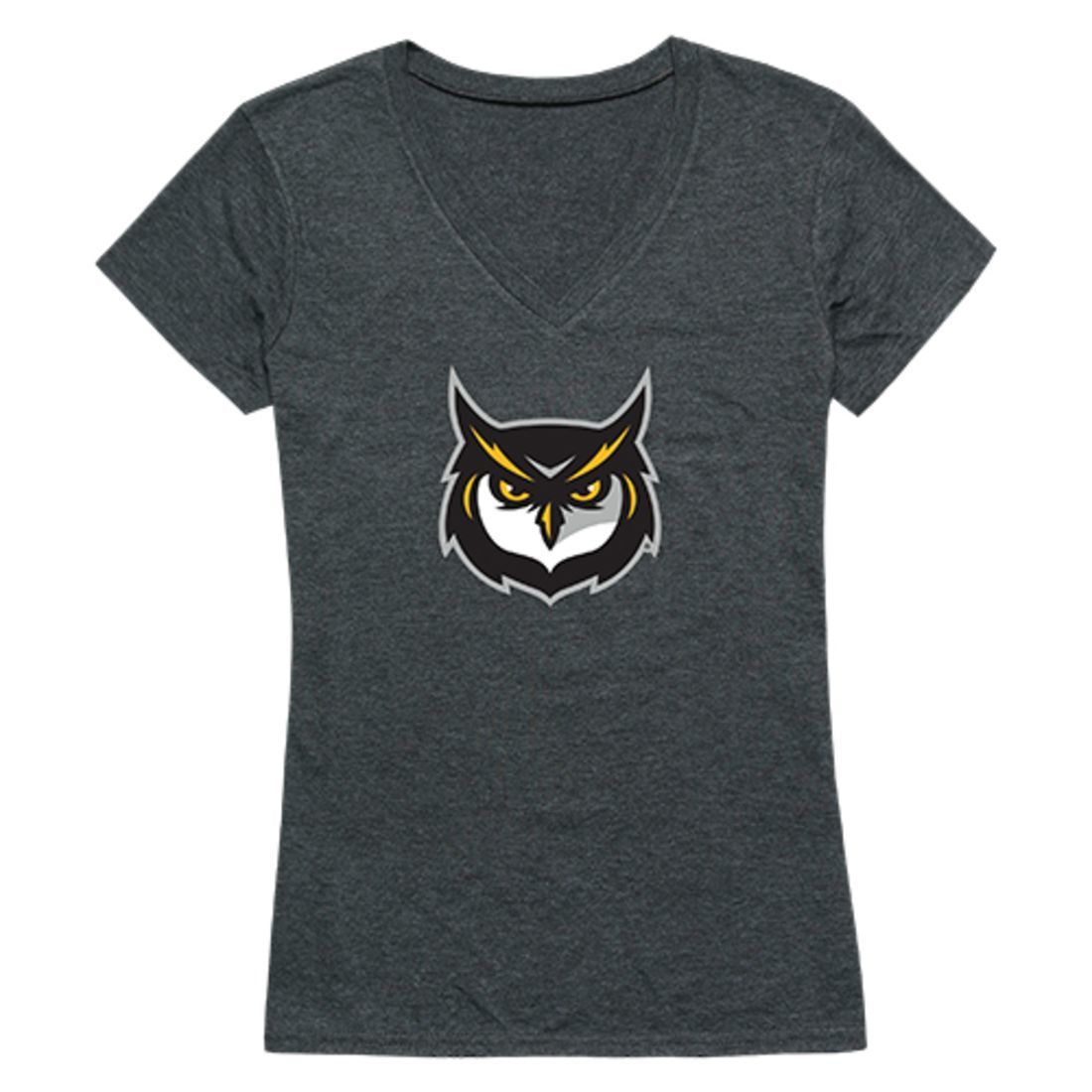 KSU Kennesaw State University Owls Womens Cinder T-Shirt Heather Charcoal-Campus-Wardrobe