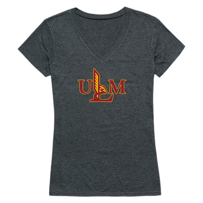 ULM University of Louisiana Monroe Warhawks Womens Cinder T-Shirt Heather Charcoal-Campus-Wardrobe