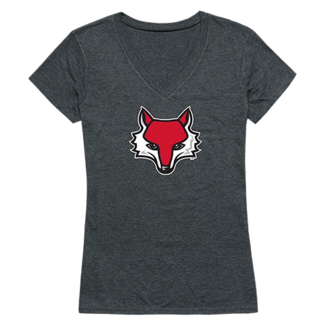 Marist College Red Foxes Womens Cinder T-Shirt Heather Charcoal-Campus-Wardrobe