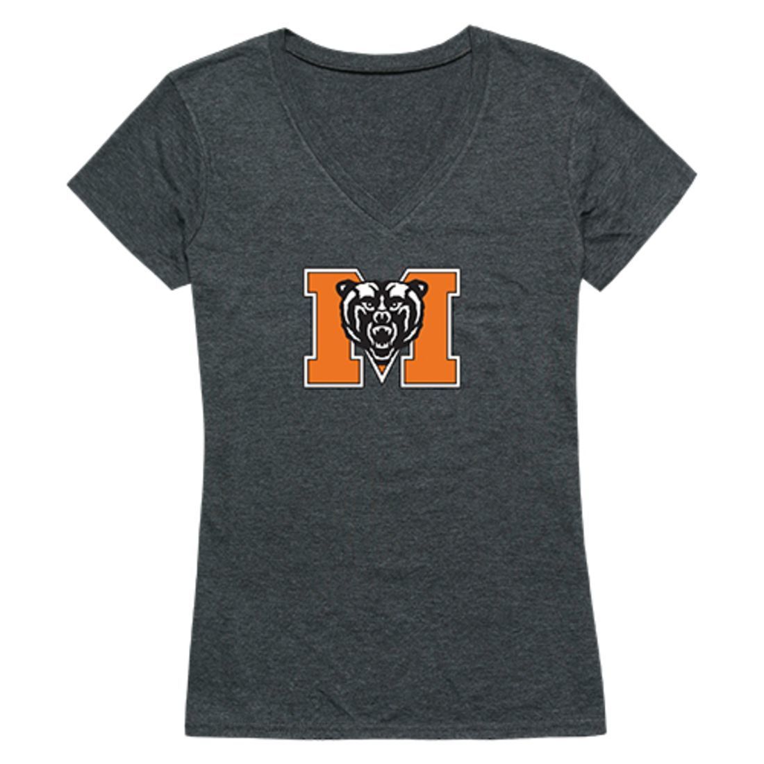 Mercer University Bears Womens Cinder T-Shirt Heather Charcoal-Campus-Wardrobe