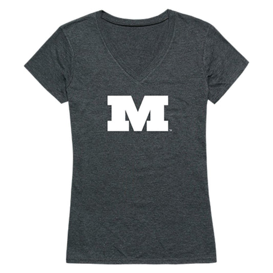 Millikin University Big Blue Womens Cinder T-Shirt Heather Charcoal-Campus-Wardrobe