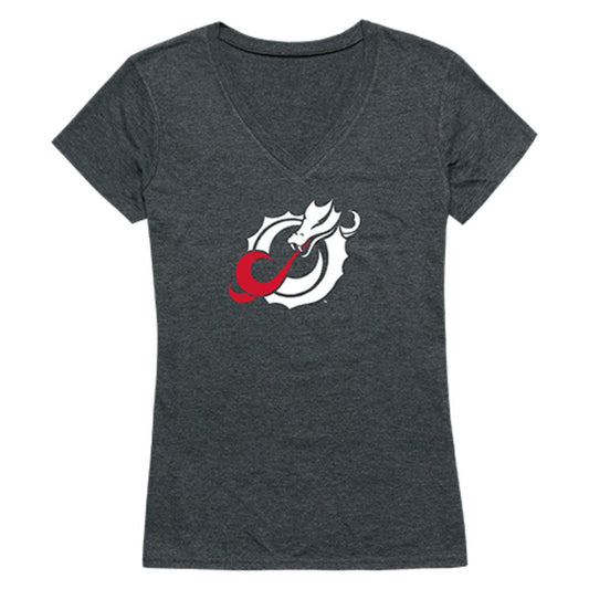 MSUM Minnesota State University Moorhead Dragons Womens Cinder T-Shirt Heather Charcoal-Campus-Wardrobe