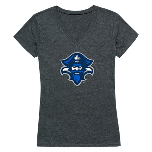 UNO University of New Orleans Privateers Womens Cinder T-Shirt Heather Charcoal-Campus-Wardrobe