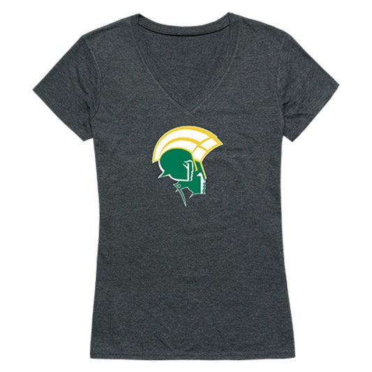 NSU Norfolk State University Spartans Womens Cinder T-Shirt Heather Charcoal-Campus-Wardrobe