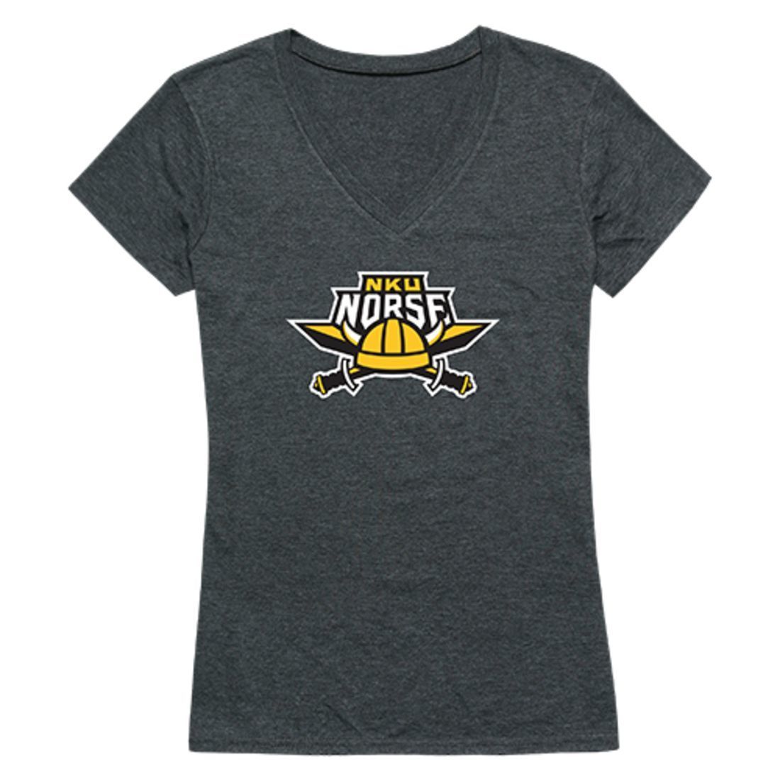 NKU Northern Kentucky University Norse Womens Cinder T-Shirt Heather Charcoal-Campus-Wardrobe