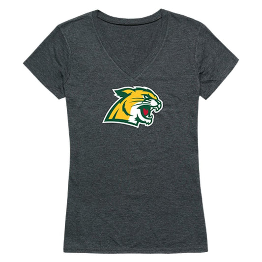 NMU Northern Michigan University Wildcats Womens Cinder T-Shirt Heather Charcoal-Campus-Wardrobe