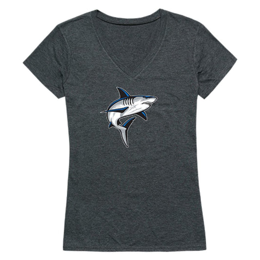 NSU Nova Southeastern University Sharks Womens Cinder T-Shirt Heather Charcoal-Campus-Wardrobe