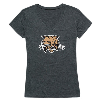Ohio University Bobcats Womens Cinder T-Shirt Heather Charcoal-Campus-Wardrobe