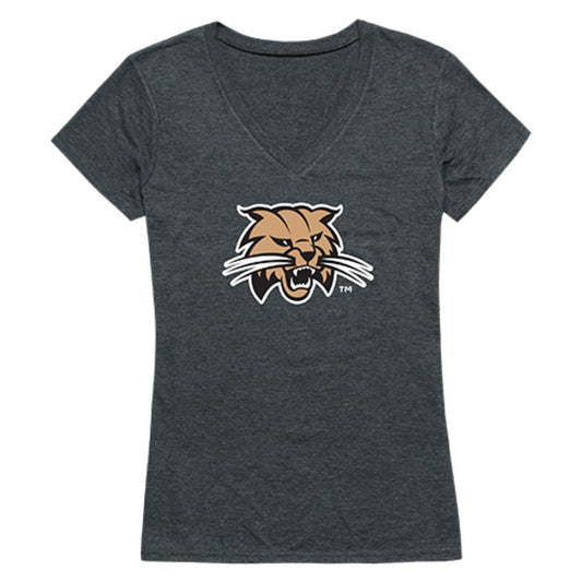 Ohio University Bobcats Womens Cinder T-Shirt Heather Charcoal-Campus-Wardrobe