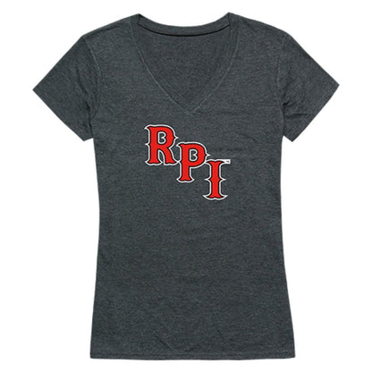 RPI Rensselaer Polytechnic Institute Engineers Womens Cinder T-Shirt Heather Charcoal-Campus-Wardrobe
