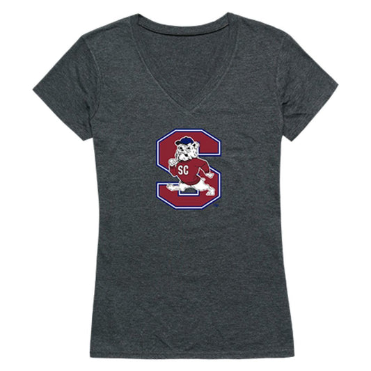 South Carolina State University Bulldogs Womens Cinder T-Shirt Heather Charcoal-Campus-Wardrobe