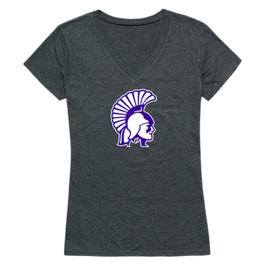 Winona State University Warriors Womens Cinder T-Shirt Heather Charcoal-Campus-Wardrobe