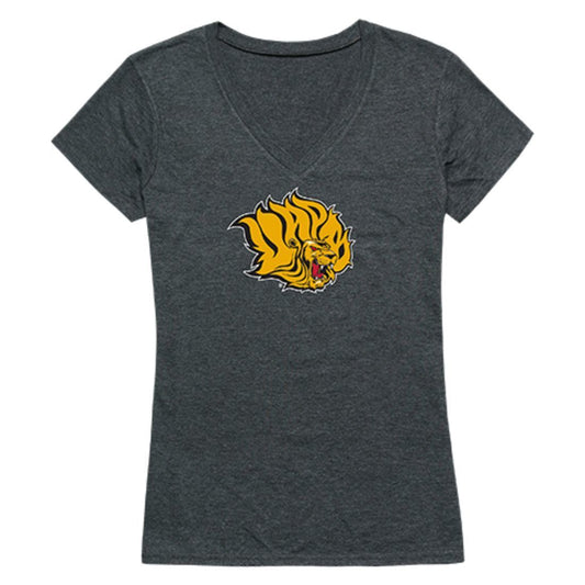 UAPB University of Arkansas Pine Bluff Golden Lions Womens Cinder T-Shirt Heather Charcoal-Campus-Wardrobe