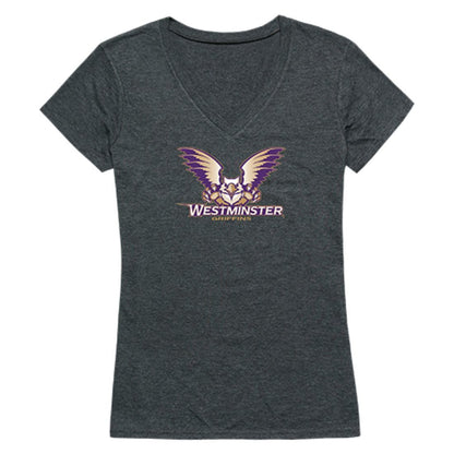 Westminster College Griffins Womens Cinder T-Shirt Heather Charcoal-Campus-Wardrobe