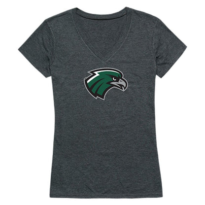 NSU Northeastern State University RiverHawks Womens Cinder T-Shirt Heather Charcoal-Campus-Wardrobe