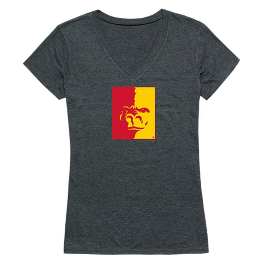 Pittsburg State University Gorillas Womens Cinder T-Shirt Heather Charcoal-Campus-Wardrobe