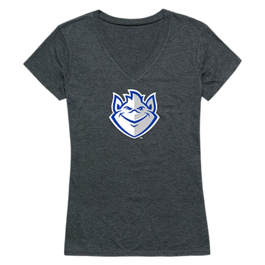 SLU Saint Louis University Billikens Womens Cinder T-Shirt Heather Charcoal-Campus-Wardrobe