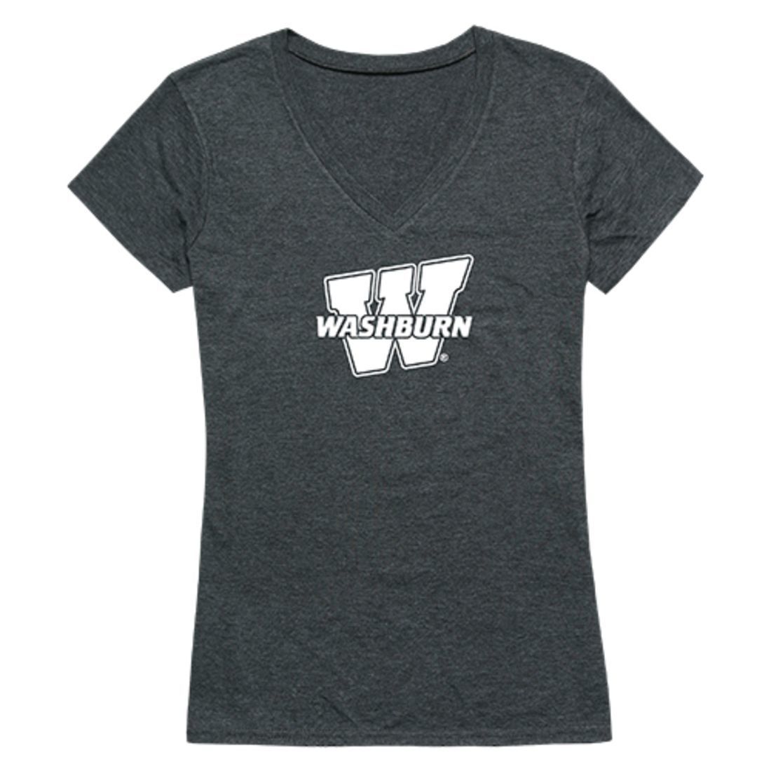Washburn University Ichabods Womens Cinder T-Shirt Heather Charcoal-Campus-Wardrobe