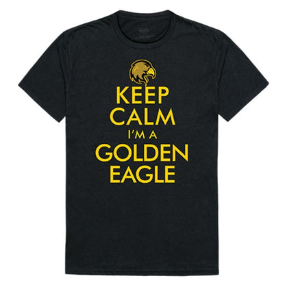 Cal State University Los Angeles Golden Eagles Keep Calm T-Shirt Navy-Campus-Wardrobe