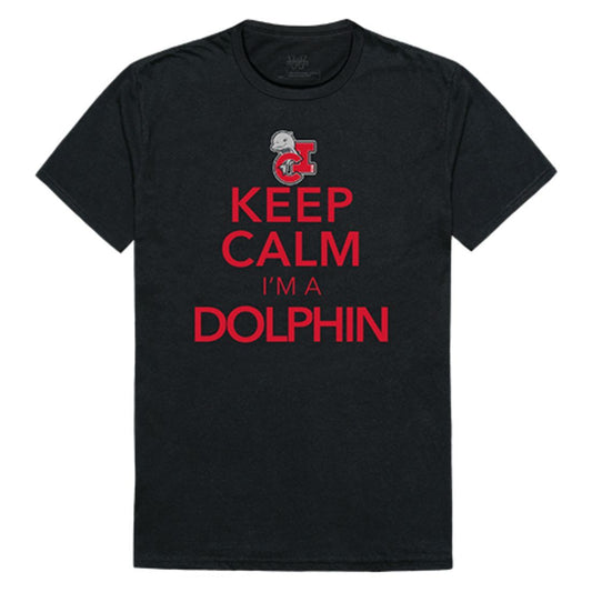 CSUCI CalIfornia State University Channel Islands The Dolphins Keep Calm T-Shirt Black-Campus-Wardrobe