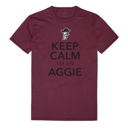 NMSU New Mexico State University Aggies Keep Calm T-Shirt Maroon-Campus-Wardrobe