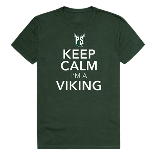 PSU Portland State University Vikings Keep Calm T-Shirt Forest-Campus-Wardrobe