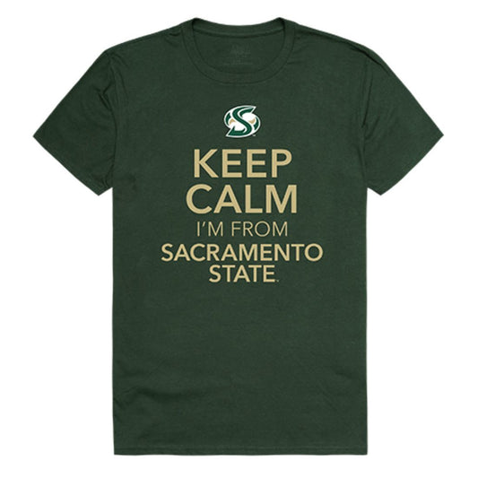 CSUS Sacramento State Hornets Keep Calm T-Shirt Forest-Campus-Wardrobe