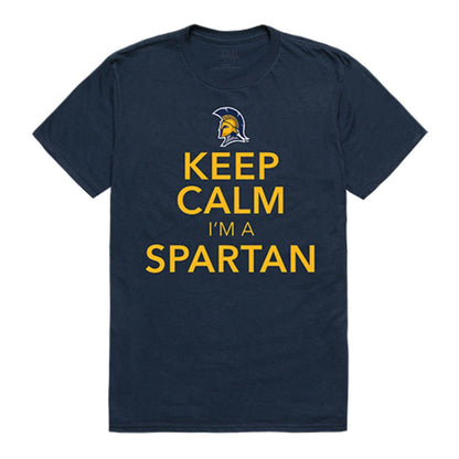 UNCG University of North Carolina at Greensboro Spartans Keep Calm T-Shirt Navy-Campus-Wardrobe