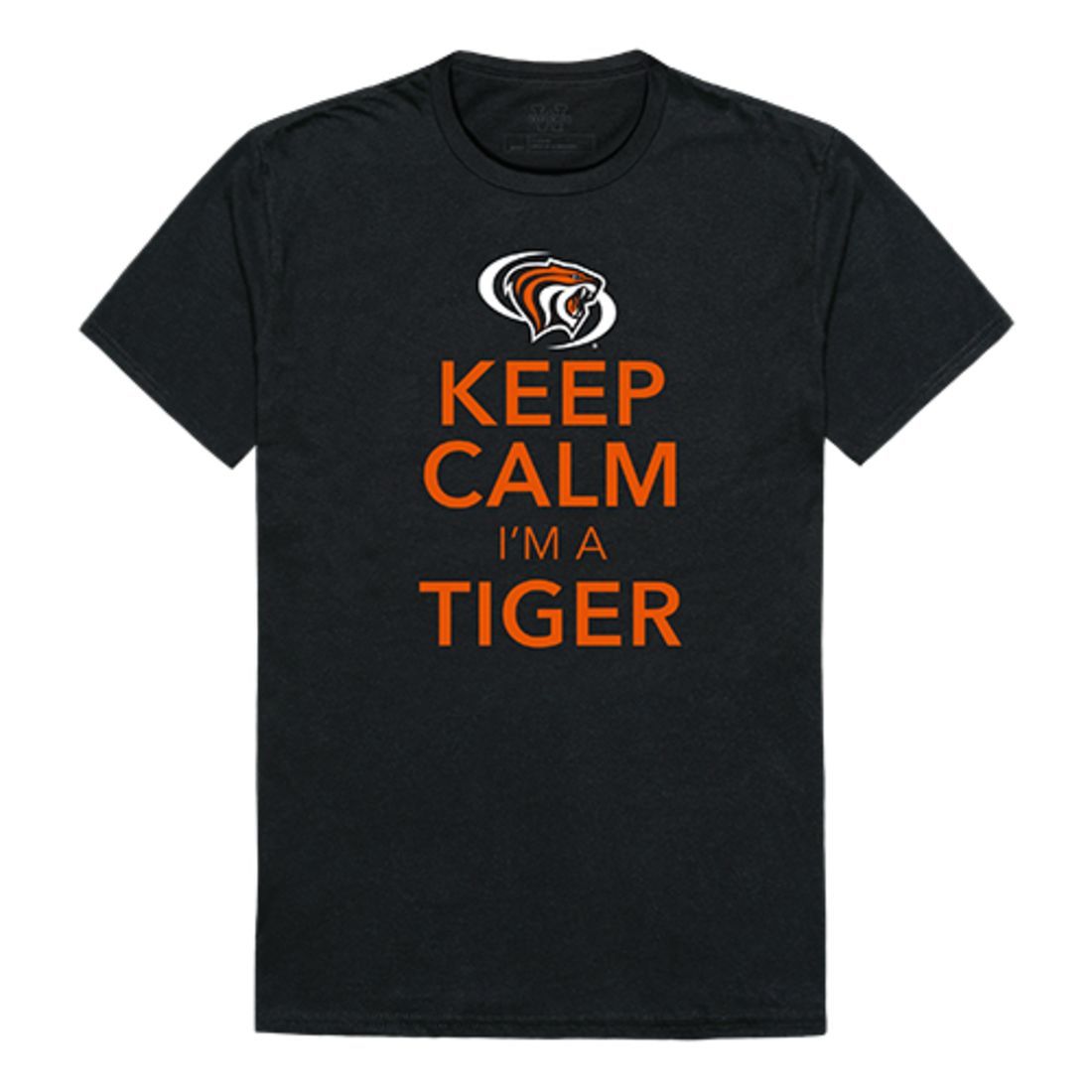 University of the Pacific Tigers Keep Calm T-Shirt Black-Campus-Wardrobe
