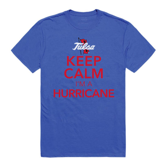 University of Tulsa Golden Hurricane Keep Calm T-Shirt Royal-Campus-Wardrobe