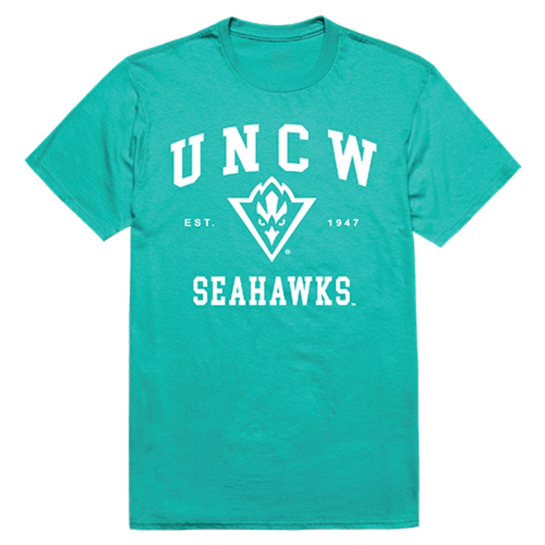 UNCW University of North Carolina at Wilmington Seahawks Seal T-Shirt Teal-Campus-Wardrobe