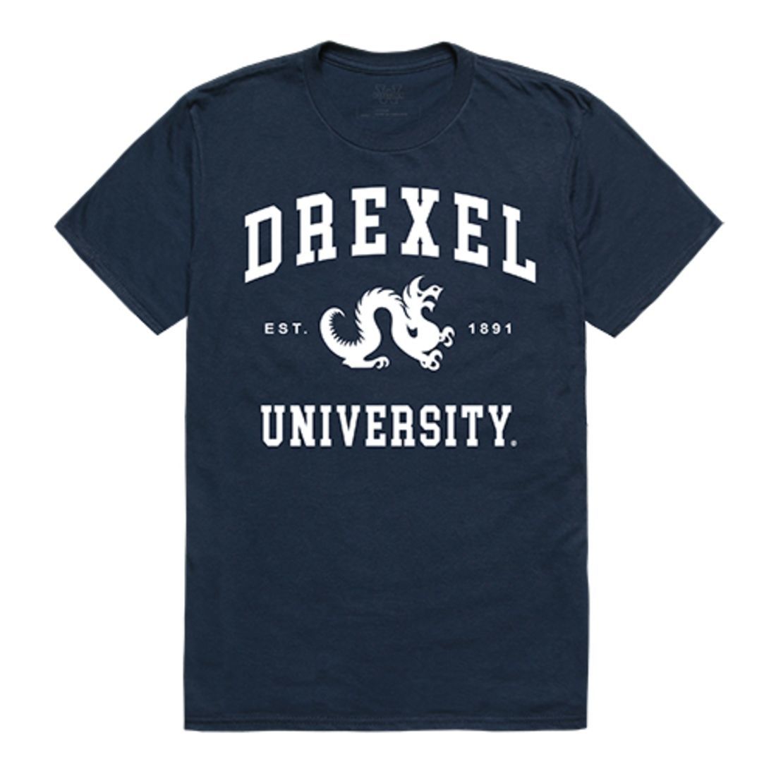 Drexel University Dragons Seal T-Shirt Navy-Campus-Wardrobe