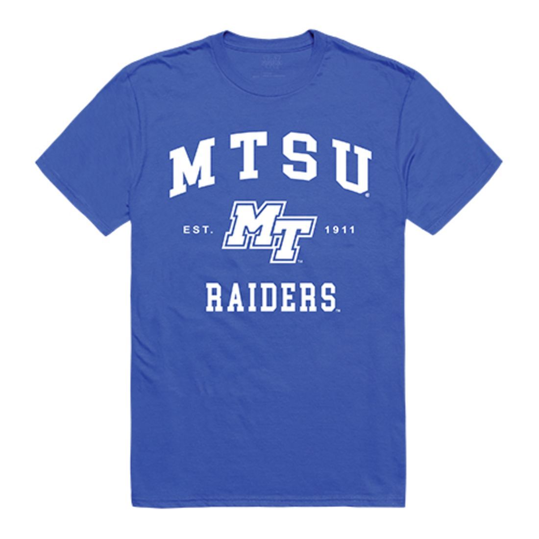 MTSU Middle Tennessee State University Blue Raiders Seal T-Shirt Royal-Campus-Wardrobe