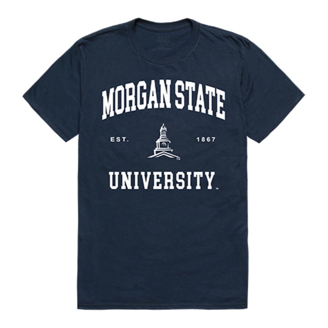 MSU Morgan State University Bears Seal T-Shirt Navy-Campus-Wardrobe