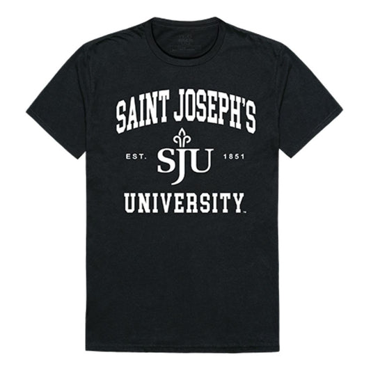 SJU Saint Joseph's University Hawks Seal T-Shirt Black-Campus-Wardrobe