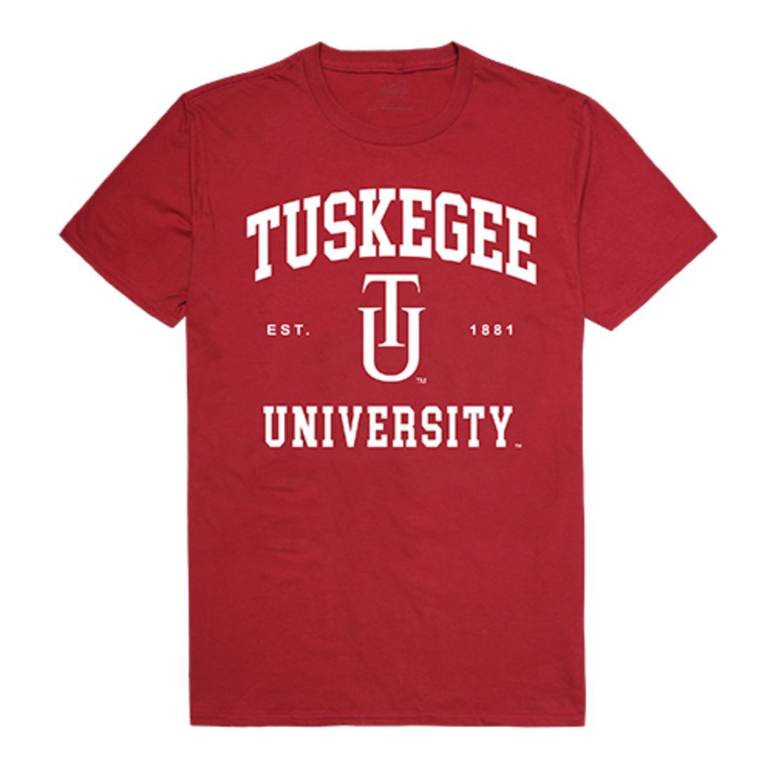 Tuskegee University Tigers Seal T-Shirt Cardinal-Campus-Wardrobe