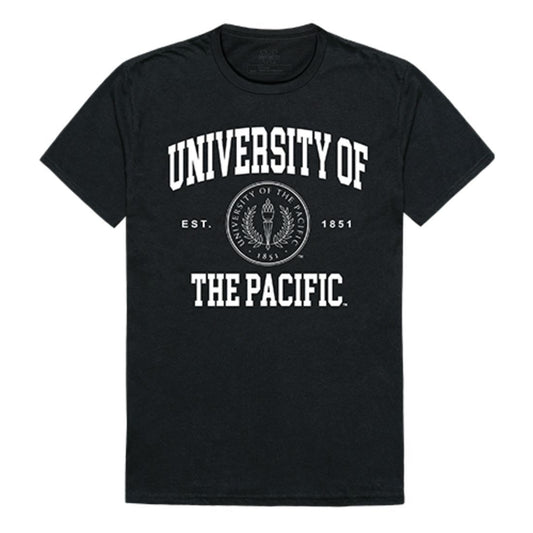 University of the Pacific Tigers Seal T-Shirt Black-Campus-Wardrobe