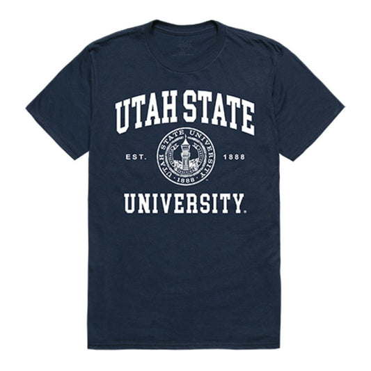 Utah State University USU Aggies Seal T-Shirt Navy-Campus-Wardrobe